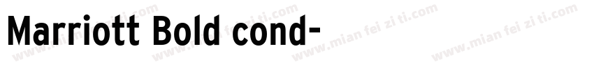 Marriott Bold cond字体转换